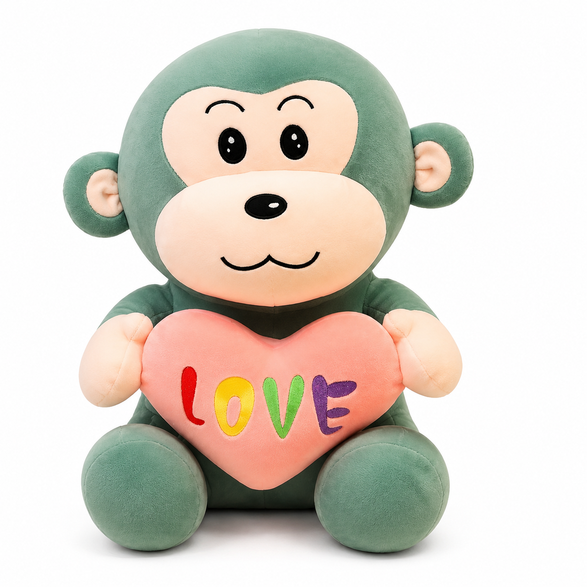 Aap knuffel met hart Love