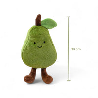 Kawaii fruit knuffel lachende peer